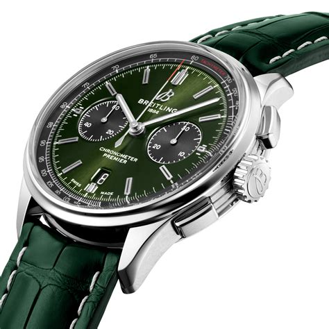 breitling premier chronograph 42 green|breitling b01 problems.